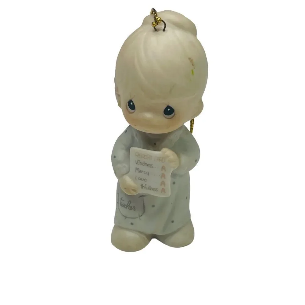 Set of 5 Vintage Christmas Ornaments - Precious Moments, Department 56